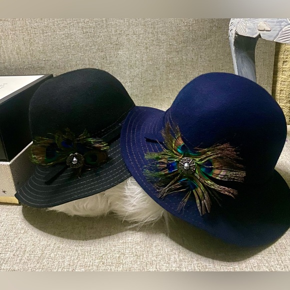 🦚ñCallanan American estyle hat(NWT)
Structured Brim Cloche with Bow Accent🦚#MI - Picture 8 of 10